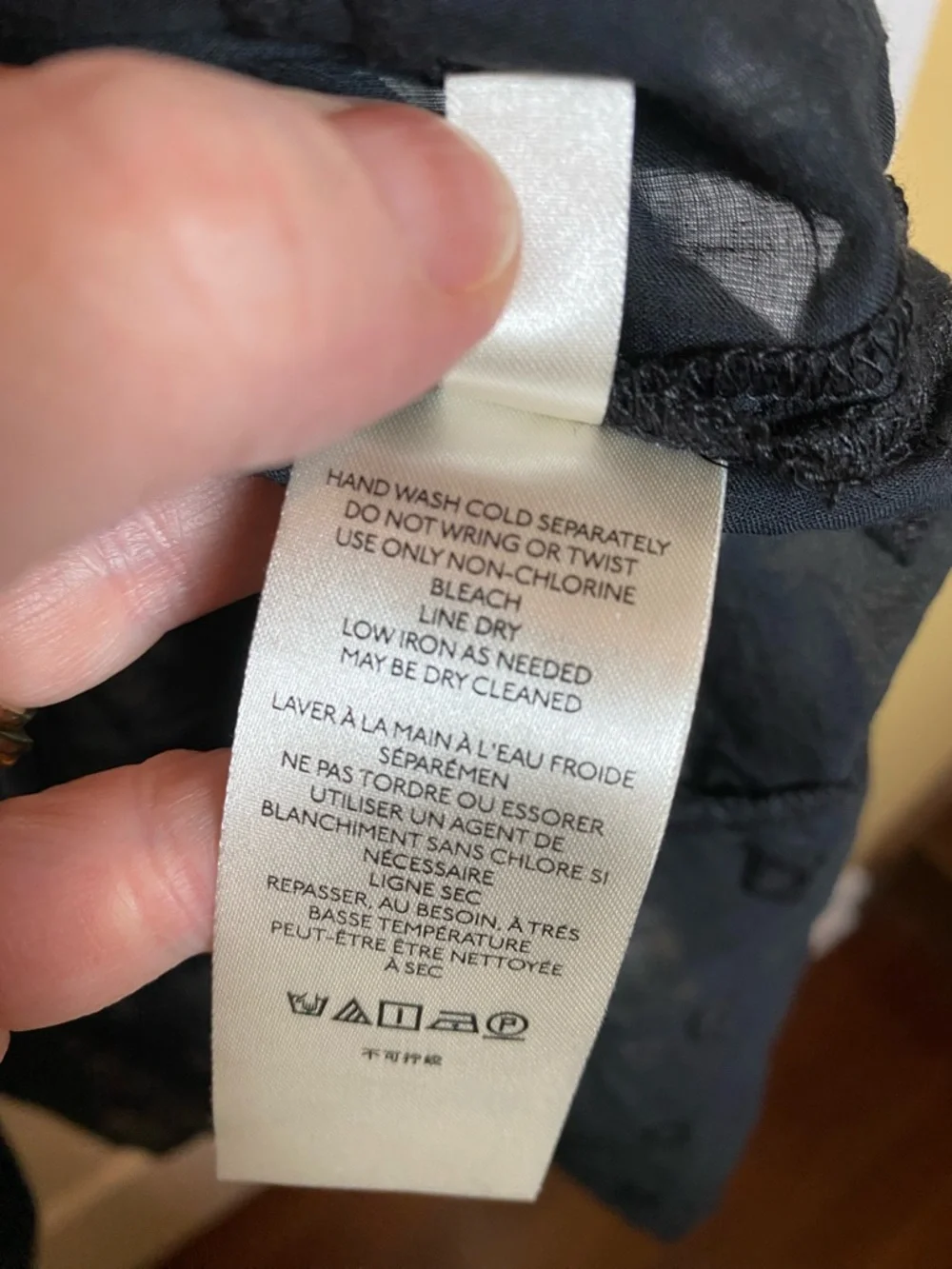 Anthropologie Pilcro Black Tunic Blouse Size M Oversized Tiered Peasant Boho - Picture 13 of 15